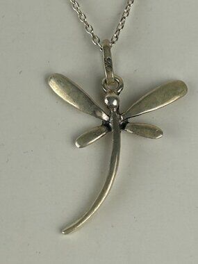 Dragonfly Pendant Necklace 925 Sterling Silver